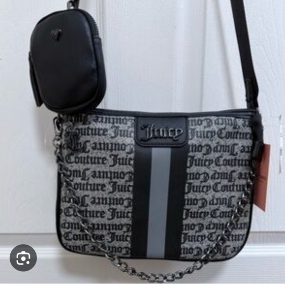 Juicy Couture Handbags - Juicy Couture Black and Gray Messenger Bag